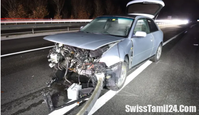 லுசேர்ன் A2 நெடுஞ்சாலையில் கார் விபத்து – சுமார் 12,000 பிராங்குகள் சொத்து சேதம்.!
