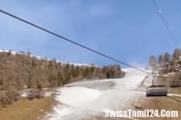 சுவிட்சர்லாந்தில் குளிருக்கு பதிலாக வெப்பமான காலநிலை – அதிர்ச்சியில் மக்கள்.!!