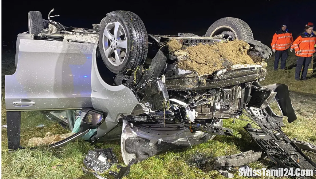 சுவிஸ் Aargau மாநிலத்தில் A1 நெடுஞ்சாலையில் நடந்த கோர விபத்து.!!