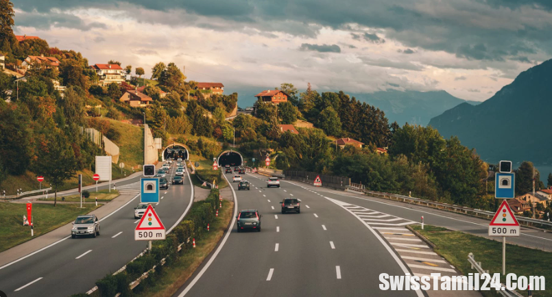 சுவிட்சர்லாந்தில் பகலிலும் வாகனங்களில் மின்விளக்கு எரியவேண்டும் ஏன் தெரியுமா.?