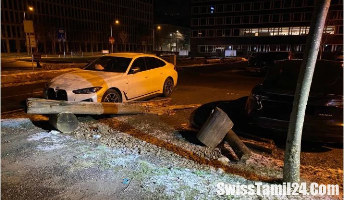 Zug கன்டோனில் பார்க்கிங்கில் நிறுத்தப்பட்டிருந்த கார்களை சேதப்படுத்திய மர்ம நபர்.!!