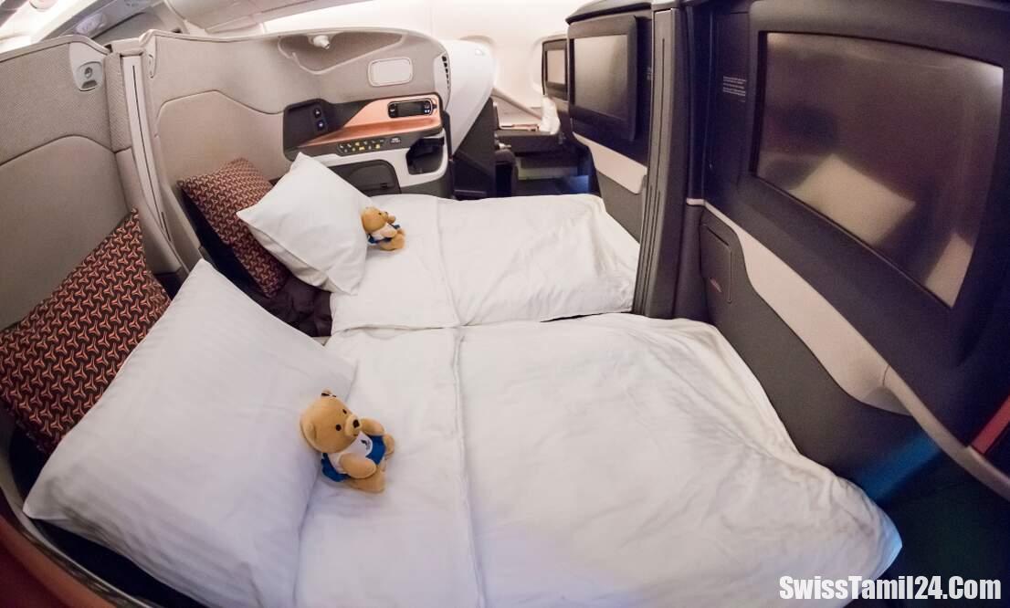 சுவிஸ் விமான சேவை – தம்பதிகளுக்காக விமானத்தில் படுக்கையறை.!