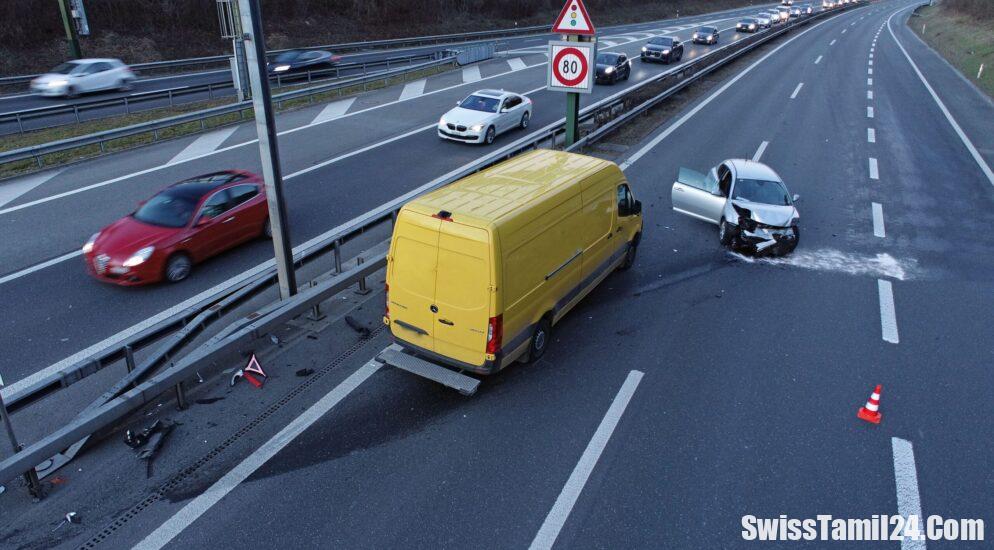 லுசேர்ன் Ebikon ஏ14 நெடுஞ்சாலையில் ஏற்பட்ட விபத்து.!! (படங்கள் இணைப்பு)