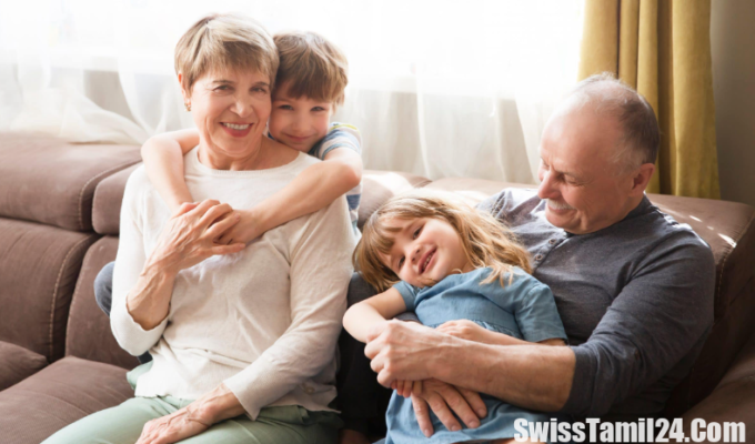 சுவிற்சர்லாந்தில், பேரப்பிள்ளைகளை, தாத்தா, பாட்டி, அரசு கொடுப்பனவு