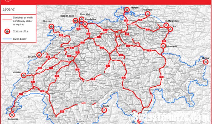 சுவிட்சர்லாந்து, நெடுஞ்சாலைகள், swiss Highway, Swiss Autobahn, சுவிஸ் நெடுஞ்சாலை