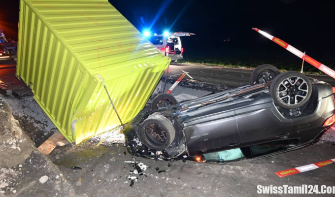 Am Auto des verunfallten Mannes entstand Totalschaden