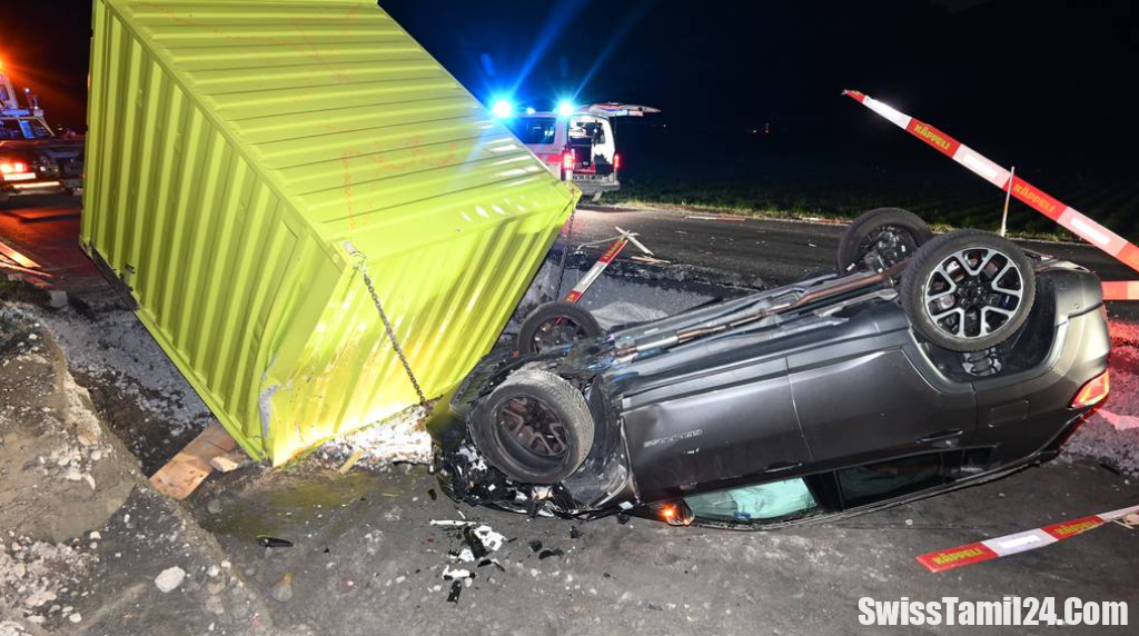 சென்ட்காலன் மாகாணம் Sargans இல் இடம்பெற்ற கார் விபத்து.!!