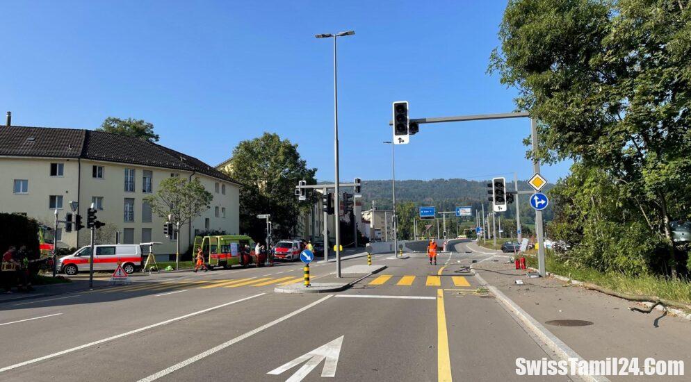 சூரிச் மாகாணத்தின் Dietikon பகுதியில் ஏற்பட்ட பயங்கர விபத்து.!!