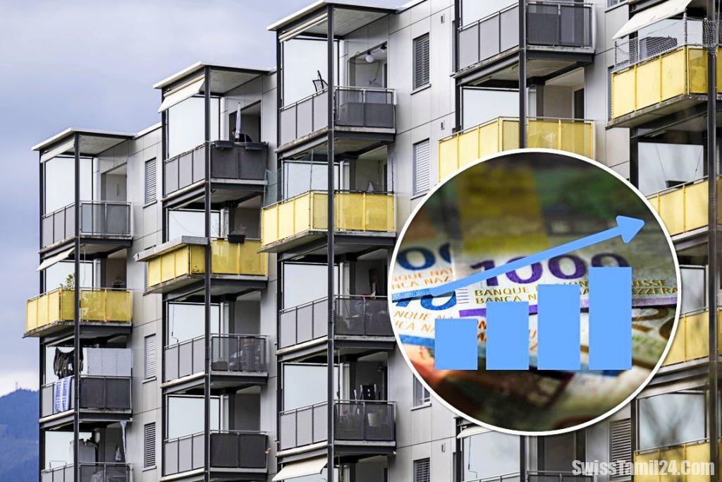 சுவிசில் வாடகையைத் தொகைகள் தொடர்ந்தும் அதிகரிப்பு