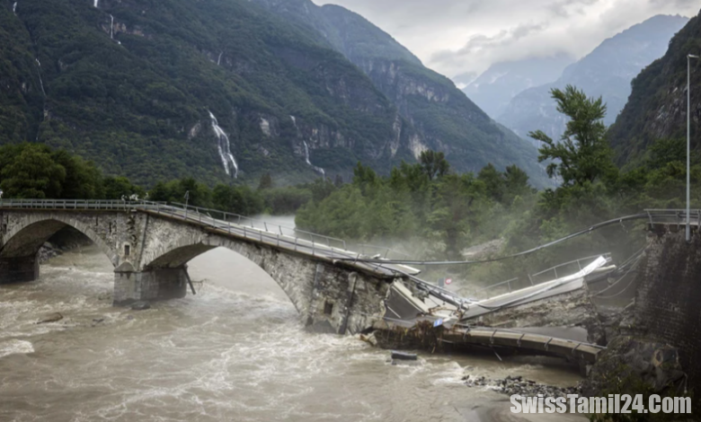 சுவிட்சர்லாந்தில் வெள்ளம் காரணமாக 200 மில்லியன் பிராங் சேதம்