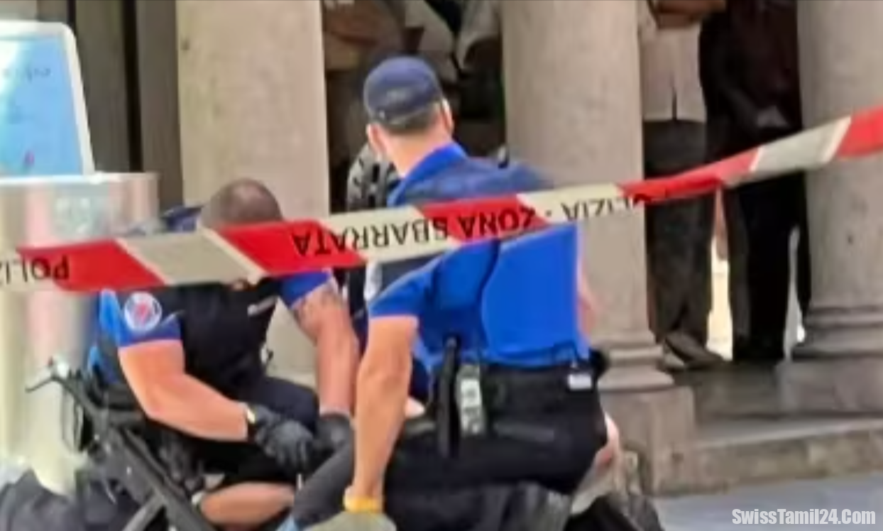 லுகானோவில் துப்பாக்கிச் சூடு : கொள்ளைர்களுடன் போலீசார்; மோதல்.!