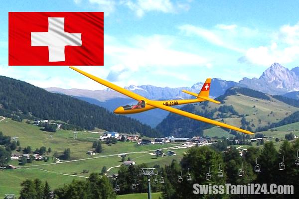 சுவிட்சர்லாந்தில் கிளைடர் விழுந்து நொறுங்கியதில் இருவர் மரணம்