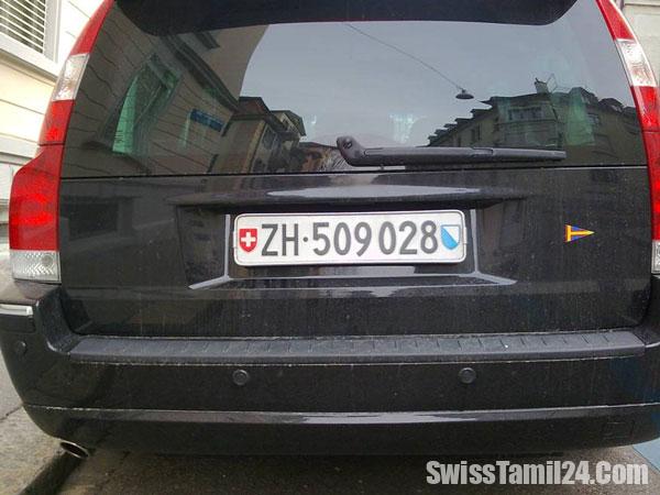 சூரிச் கன்டோனில் வாகன இலக்கத் தகடுகளில் மாற்றம்