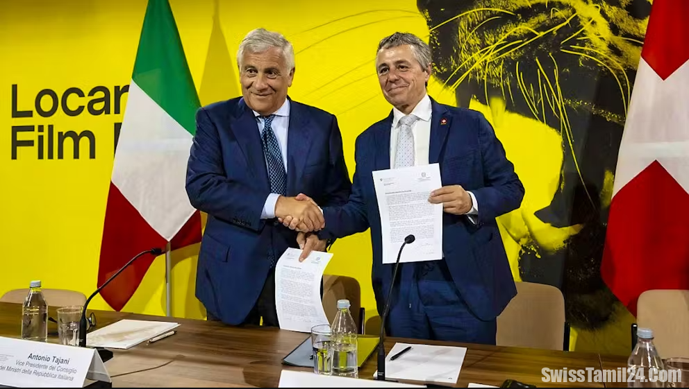 இத்தாலி மற்றும் சுவிட்சர்லாந்து இடையில் உக்ரைன் கூட்டு பிரகடனம்