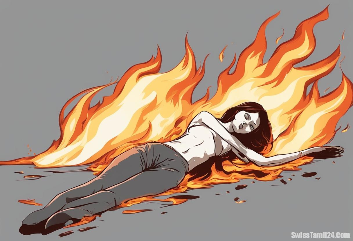 சுவிட்சர்லாந்தில் இடம்பெற்ற தீ விபத்தில் பெண் பலி