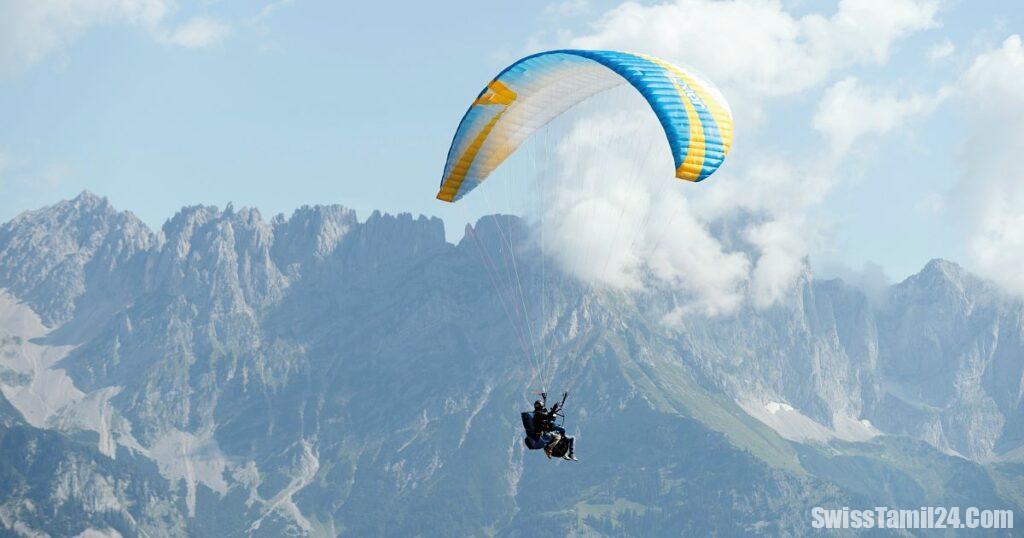 சுவிட்சர்லாந்தில் வலாயிஸ் கன்டோனில் பரசூட்டில் பறந்தவர் விபத்து