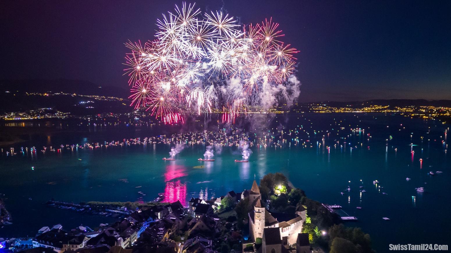 Rapperswil – Jona வில் இடம்பெற்ற இரவுநேர ஏரித்திருவிழா