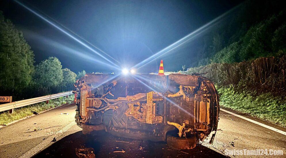 Horgen ZH இல் A3 இல் பயங்கர விபத்து: டிரைவர் பலி.!!