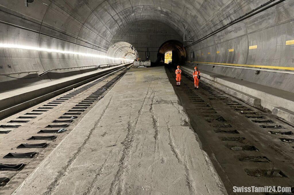 கோதார்ட் சுரங்கப்பாதை ரயில் போக்குவரத்திற்காக மீண்டும் திறப்பு