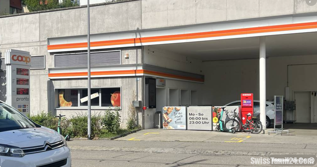 சூரிச்சில் எரிபொருள் நிரப்பு நிலையக்கடையில் கொள்ளை