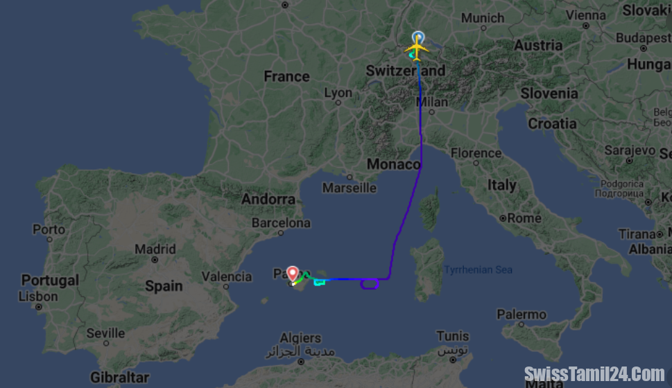 சூரிச்சில் இருந்து 216 பயணிகளுடன் பறந்த விமானம் திடீரென தரையிறக்கம்