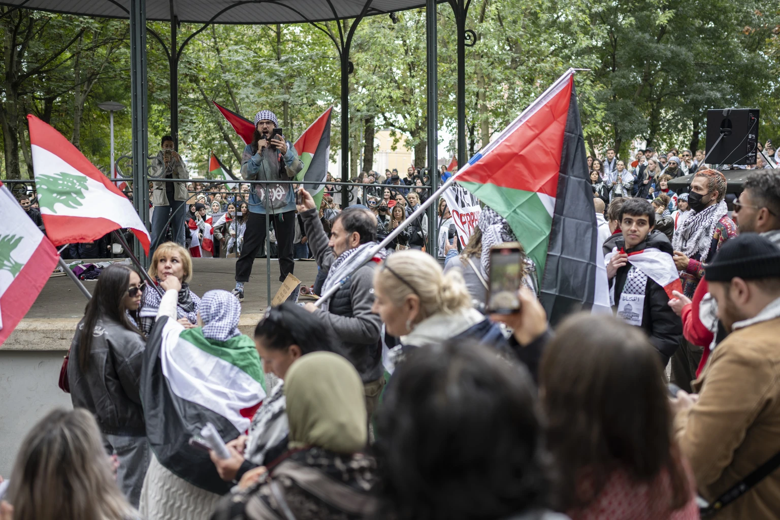 tausende demonstrierten in basel gegen israel