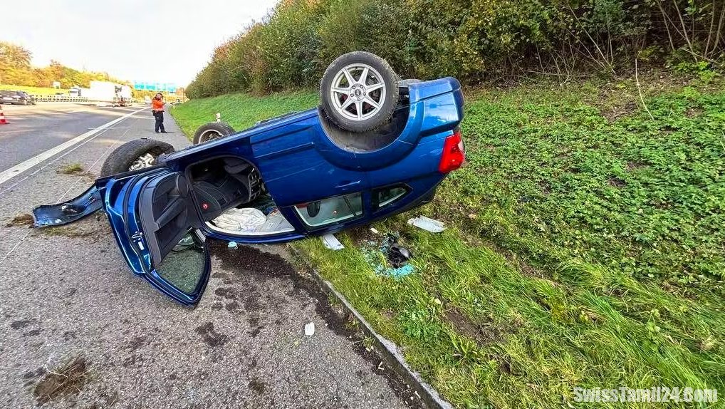 ஆர்காவ் கன்டோனில் இடம்பெற்ற விபத்து : ஒருவர் சம்பவ இடத்தில் பலி