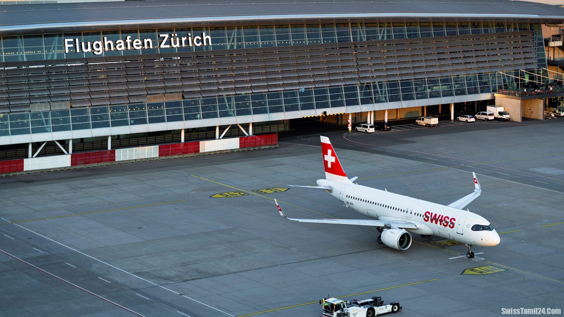 சூரிச் விமான நிலையம் 3.5 மில்லியனை வரியாக செலுத்த வேண்டும்