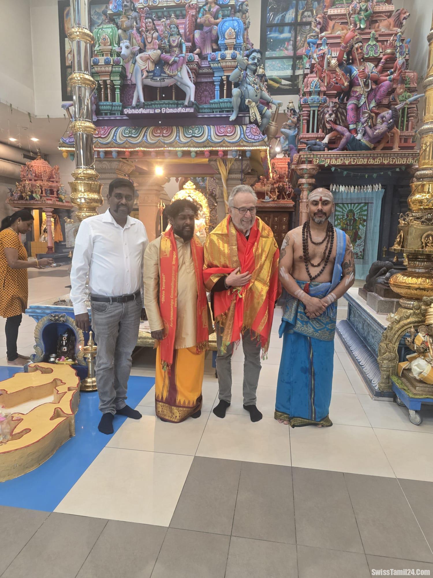 சுவிஸ் ஞானலிங்கேச்சுரம் தமிழ்க்கோவிலுக்கு ஐ.நா தூதர் வருகை