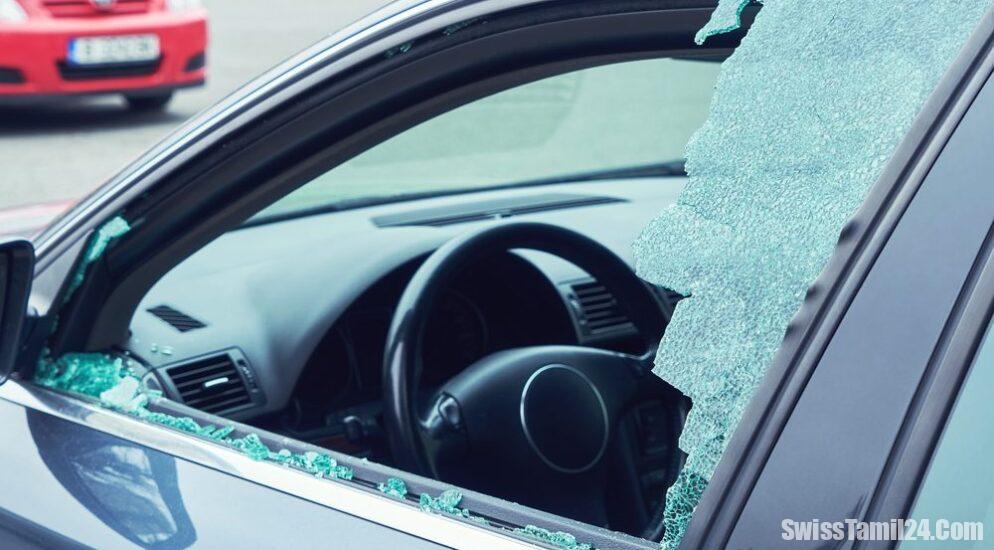 சூரிச்சில் பல்வேறு வாகனங்கள் உடைப்பு : சந்தேக நபர் கைது