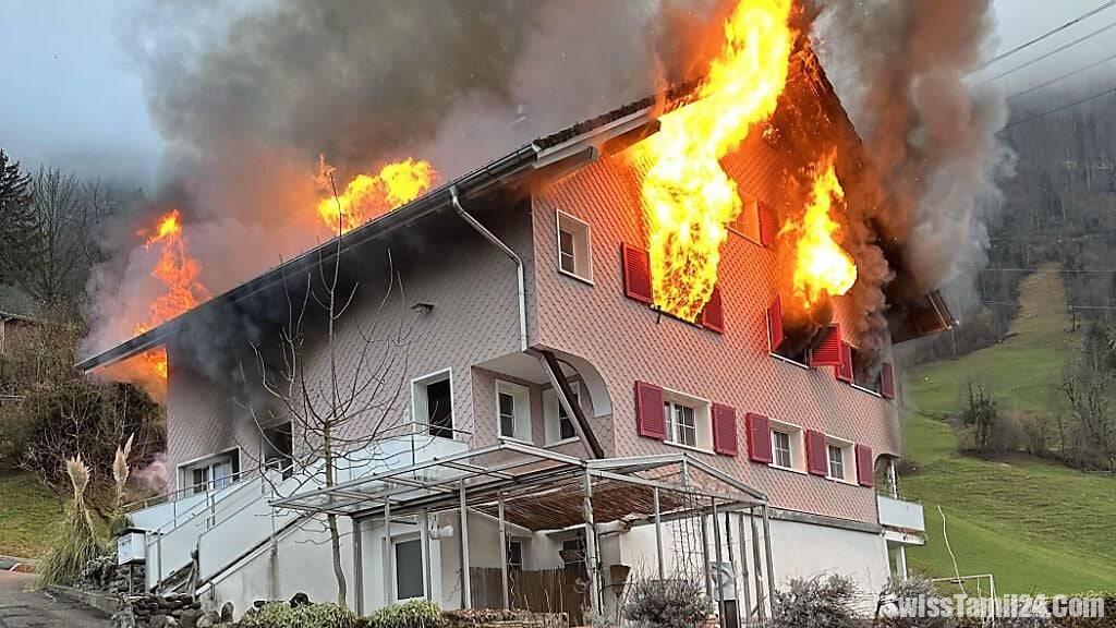 Schwyz கன்டோன் Brunnen இல் குடியிருப்பில் ஏற்பட்ட பயங்கர தீ