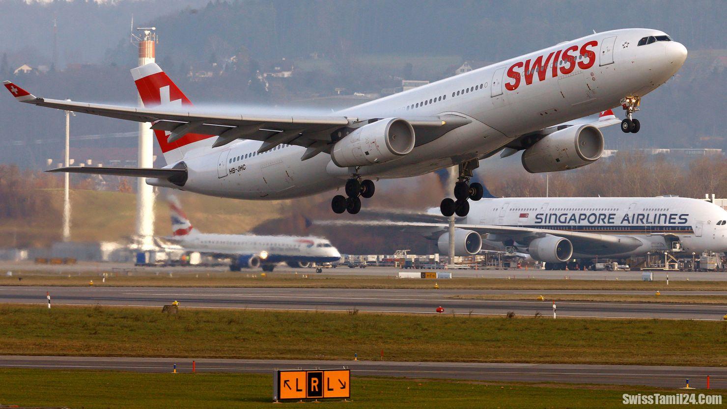 ஐரோப்பாவின் மோசமான விமான நிறுவனங்களில் ஒன்றாக சுவிஸ்.!!