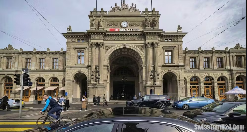 சூரிச் பிராதான ரயில் நிலையத்தில் மின் கசிவு : தீயணைப்பு படை தீவிரம்