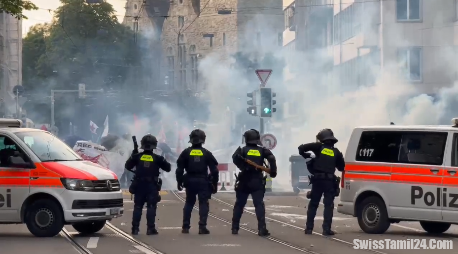 சூரிச்சில் பாலஸ்தீன ஆதரவு ஆர்ப்பாட்டம் போராட்டத்தில் ஈடுபட்ட 11 பேர் கைது