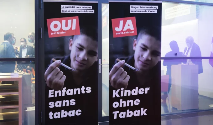 Tobacco advertising is banned in Switzerland
