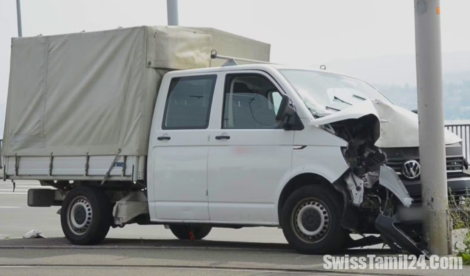 Zurich Unfall mit Lieferwagen1
