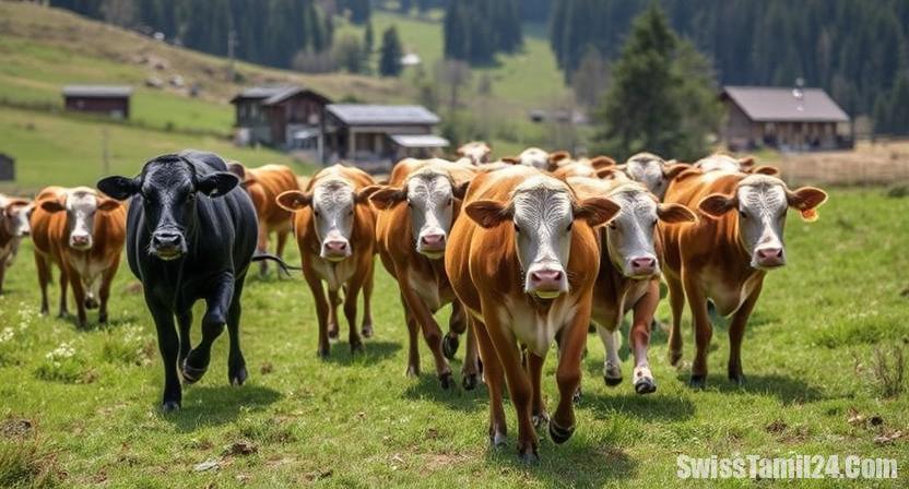 கிராபுண்டன் மாகாணத்தில் துயரம் : மாடு முட்டி பலியான மூதாட்டி