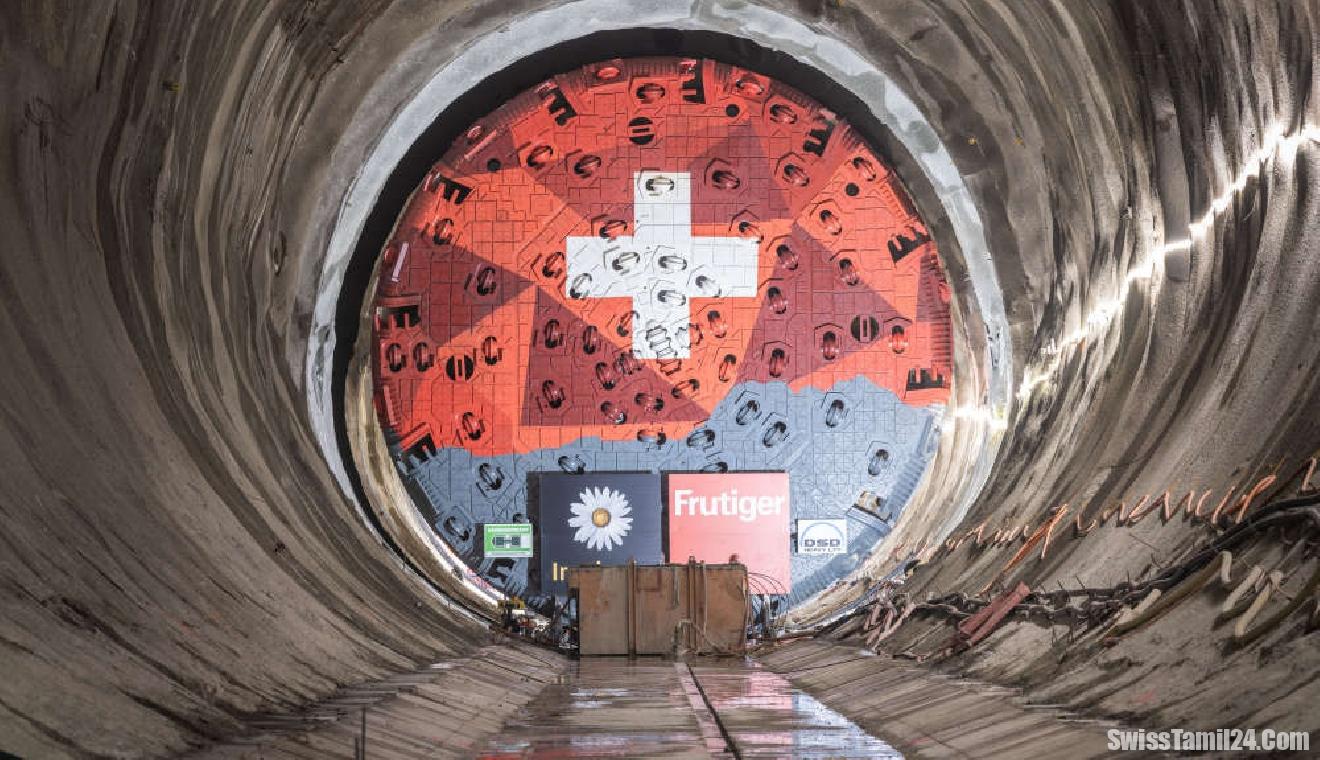 Gotthard சுரங்கத் திட்டம் தற்காலிகமாக நிறுத்தம் – பாறை சிக்கல்கள் காரணம்!