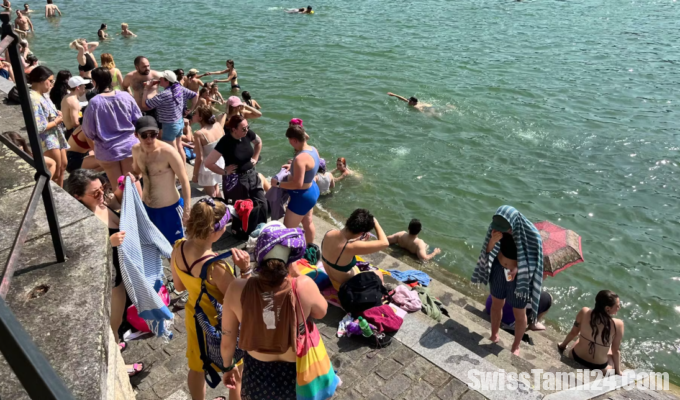 பாசலில் பெண்களுக்கு மட்டும் நீராடும் பகுதி வேண்டி மனு 6 Petition calls for a women only swimming area on the Rhine river