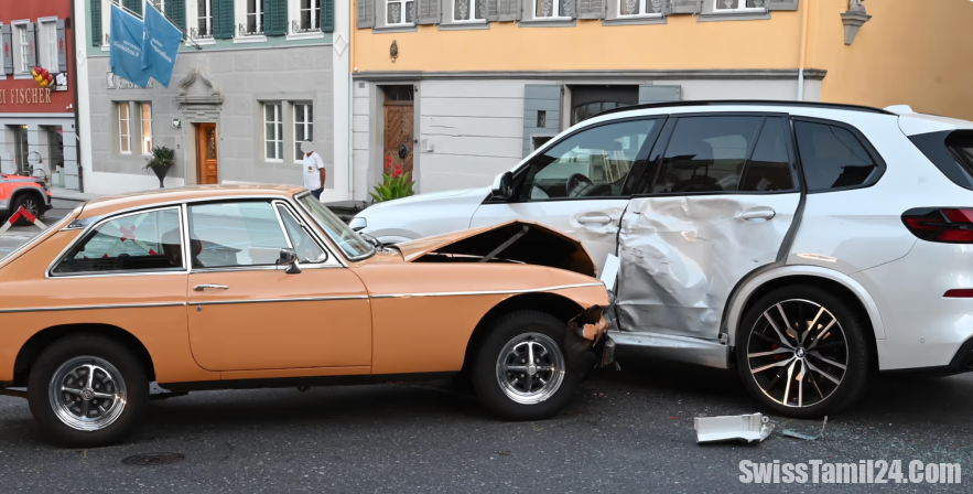 லூசெர்ன் கன்டோனில் தொடர்ச்சியான விபத்துகள் – இரண்டு மோட்டார் சைக்கிள் ஓட்டிகள் கடுமையாக காயம்