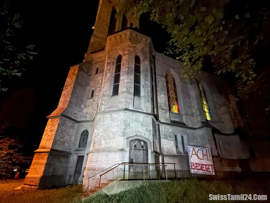 செயின்ட்.காலன் தேவாலயத்தை ஆக்கிரமித்த மர்மக்குழு : நள்ளிரவில் பரபரப்பு