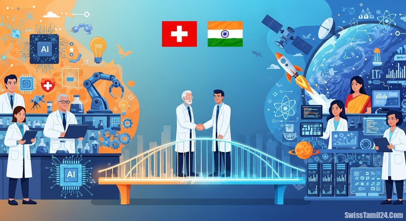 சுவிஸ்-இந்தியா அறிவியல், தொழில்நுட்ப துறையில் கூட்டுறவை வலுப்படுத்த ஒப்புதல்