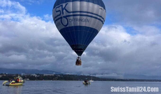 ஜெனீவா ஏரியில் விழுந்த Hot Air Balloon – மக்கள் அதிர்ச்சி.!! வெளியான காரணம் 6 N7 1
