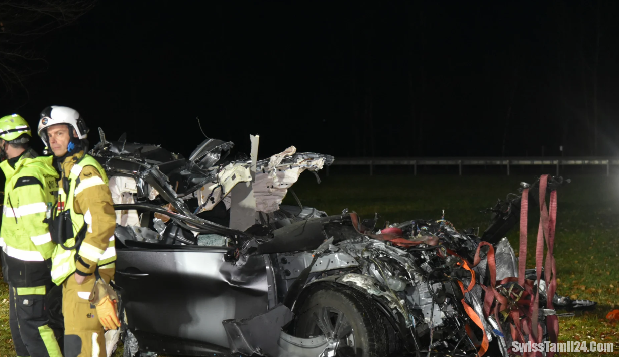 டிசினோ கன்டோனில் நெடுஞ்சாலை விபத்து – 38 வயது நபர் உயிரிழப்பு