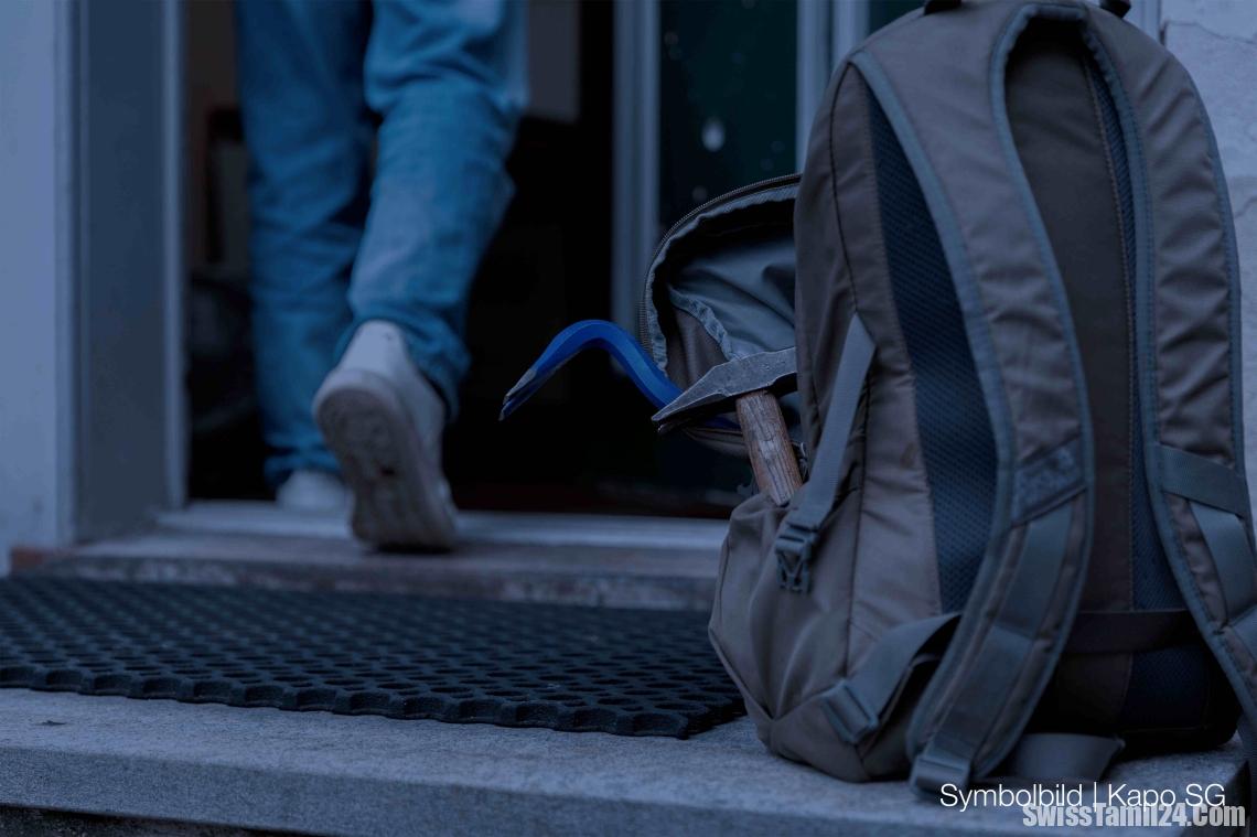 சென்ட்கேலன் நகரில் கார் கேரேஜில் உள்நுழைந்து திருட்டு : BMW ரக கார் மாயம்.!!