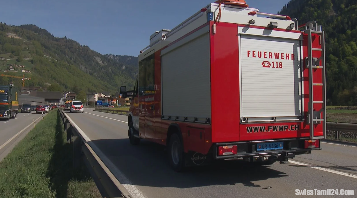 கிரௌவுண்டன் கன்டோனில் கடுமையான விபத்து: இருவர் காயம்