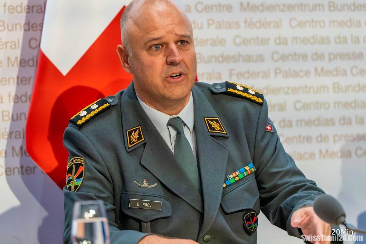 பாதுகாப்பு குறைவு குறித்து சுவிஸ் ராணுவ தளபதி எச்சரிக்கை