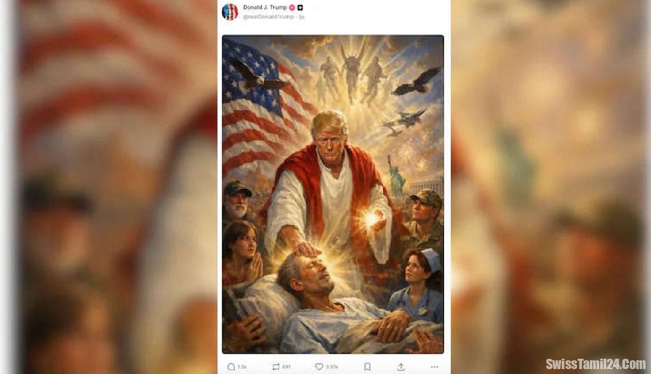 ட்ரம்ப் சர்ச்சை பதிவு – சுவிட்சர்லாந்தில் கடும் எதிர்ப்பு